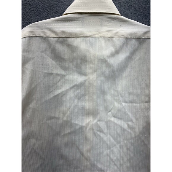 Vintage Career Club Button Up Shirt Striped Design Pocket Made in USA Size 15 - Picture 13 of 16